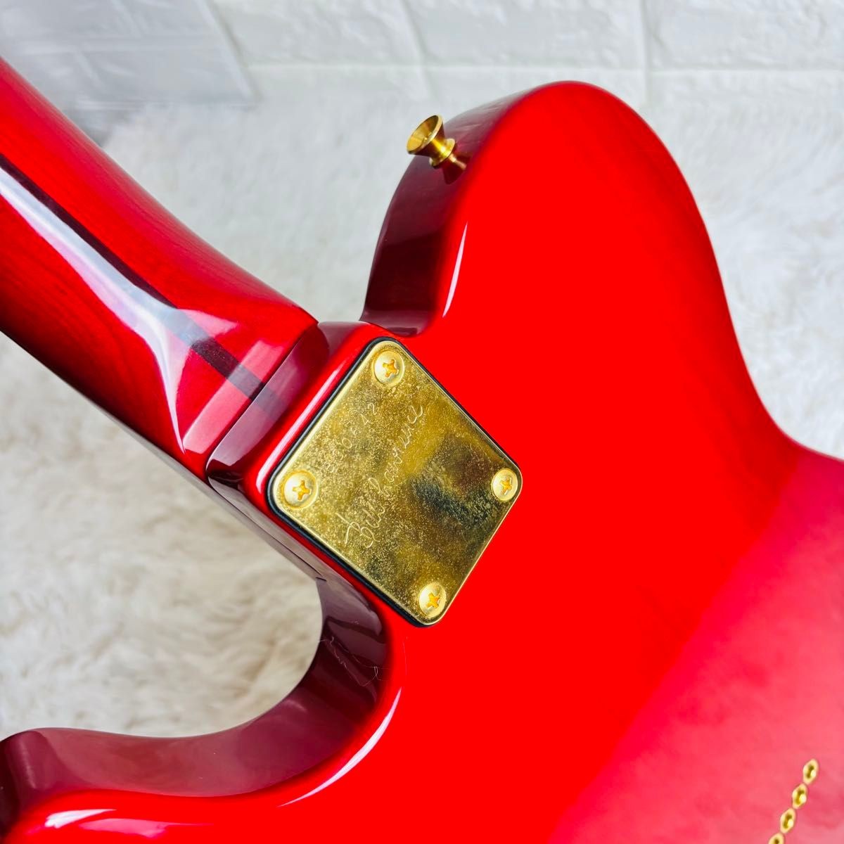 Bill Lawrence BKIM-60G Telecaster Red Gold Parts Electric Guitar