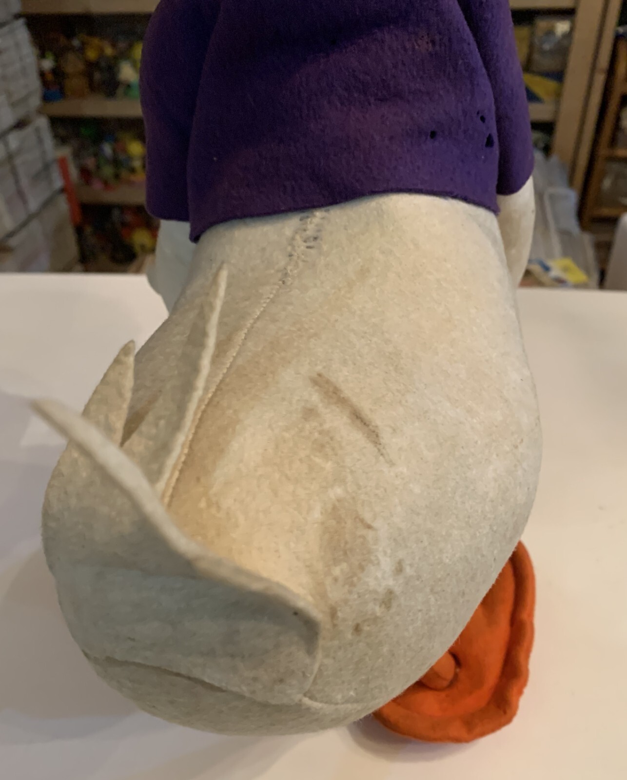 VINTAGE LARGE 17″ TOY DOLL FELT DONALD DUCK PANNOLENCI LENCI DISNEY LARS CRESBA