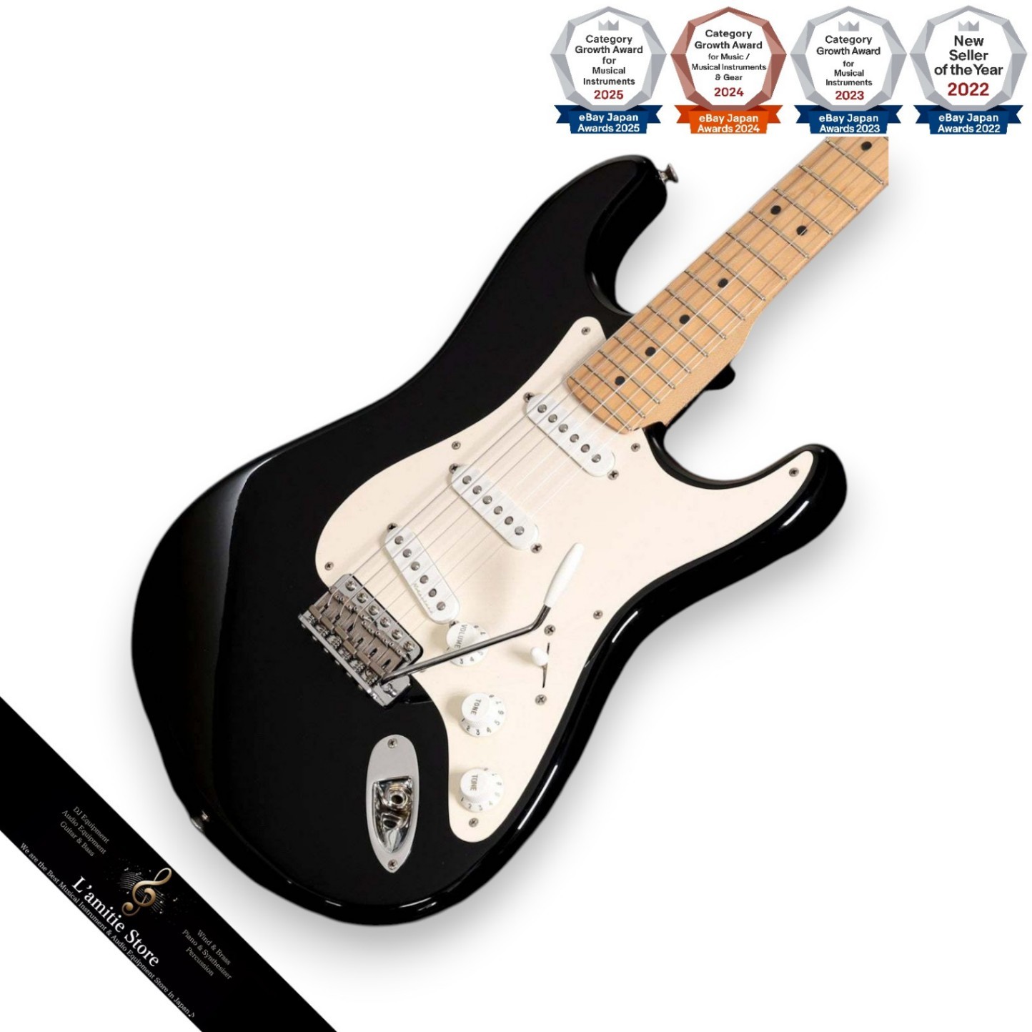 Fender Eric Clapton Stratocaster Black with Vintage Noiseless Pickups 2003