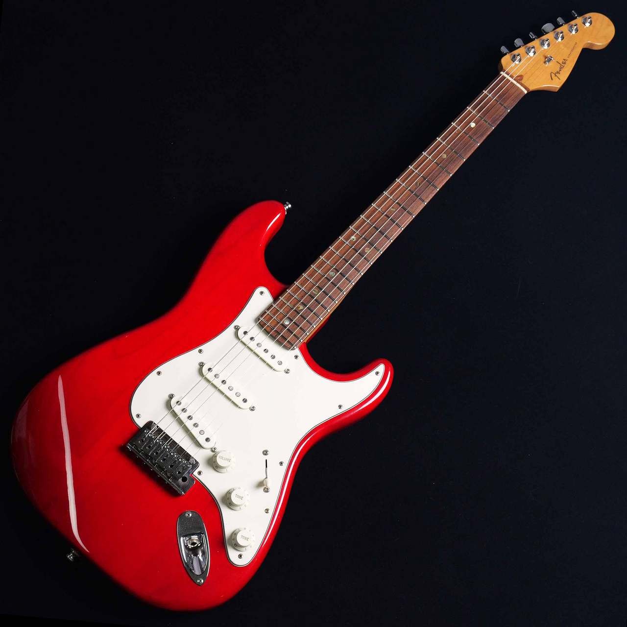 Fender American Deluxe Stratocaster RW Crimson Red Transparent Electric Guitar