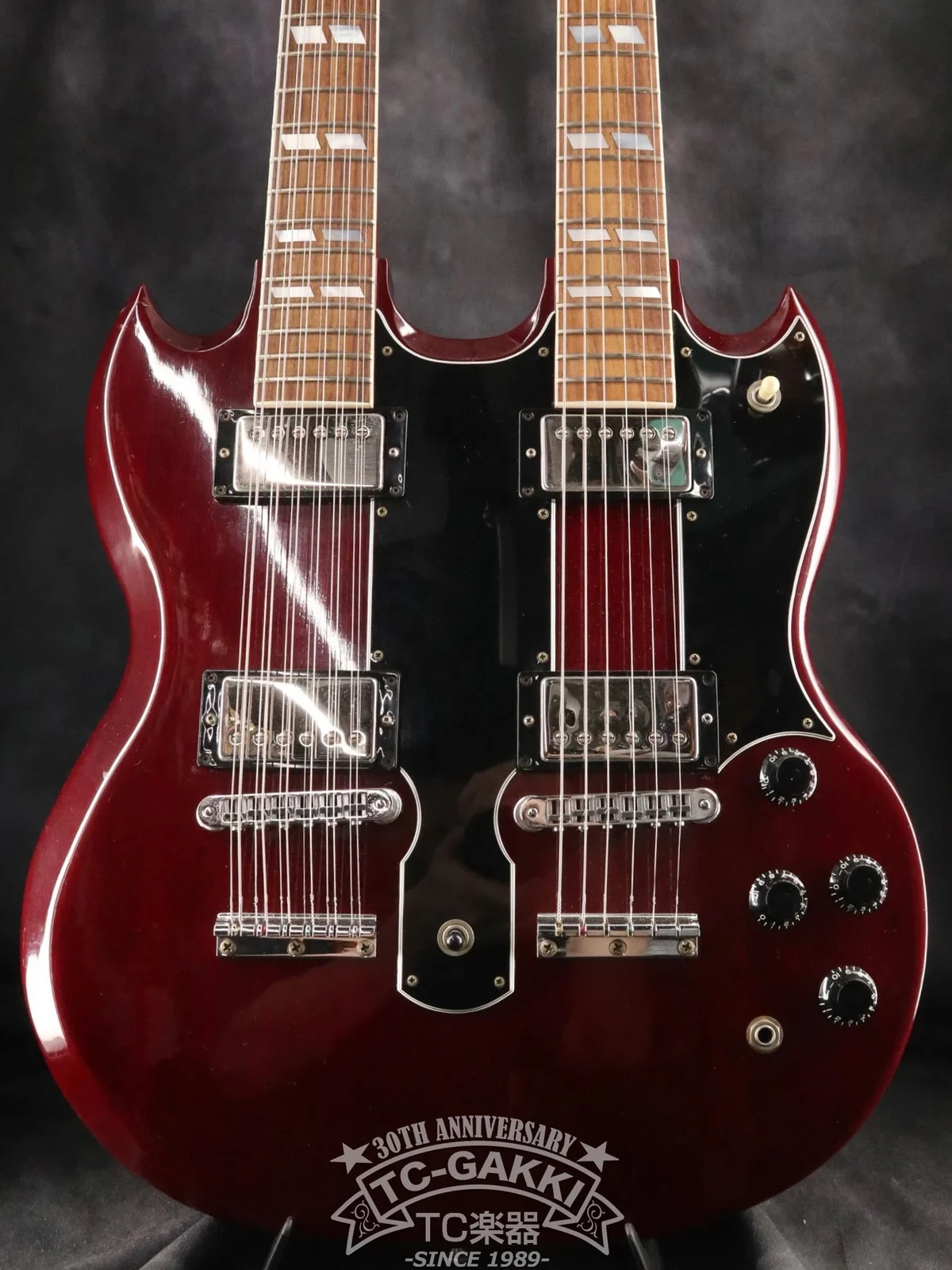 Gibson EDS-1275 Double Neck Heritage Cherry USA 1991 SG Solid Electric Guitar