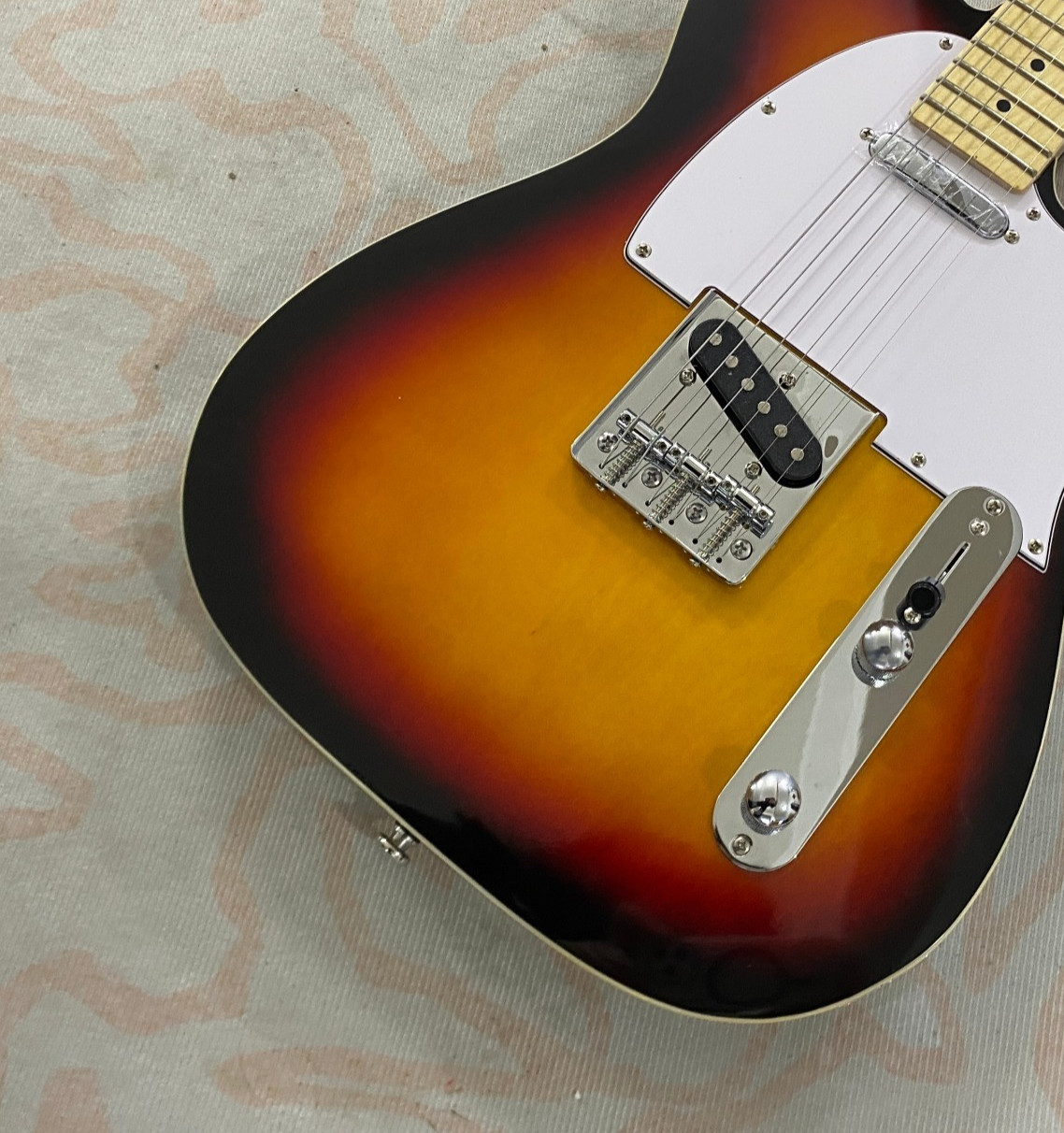 Only one Left! Retro Sunset Gradient Electric Guitar Solid Basswood Body