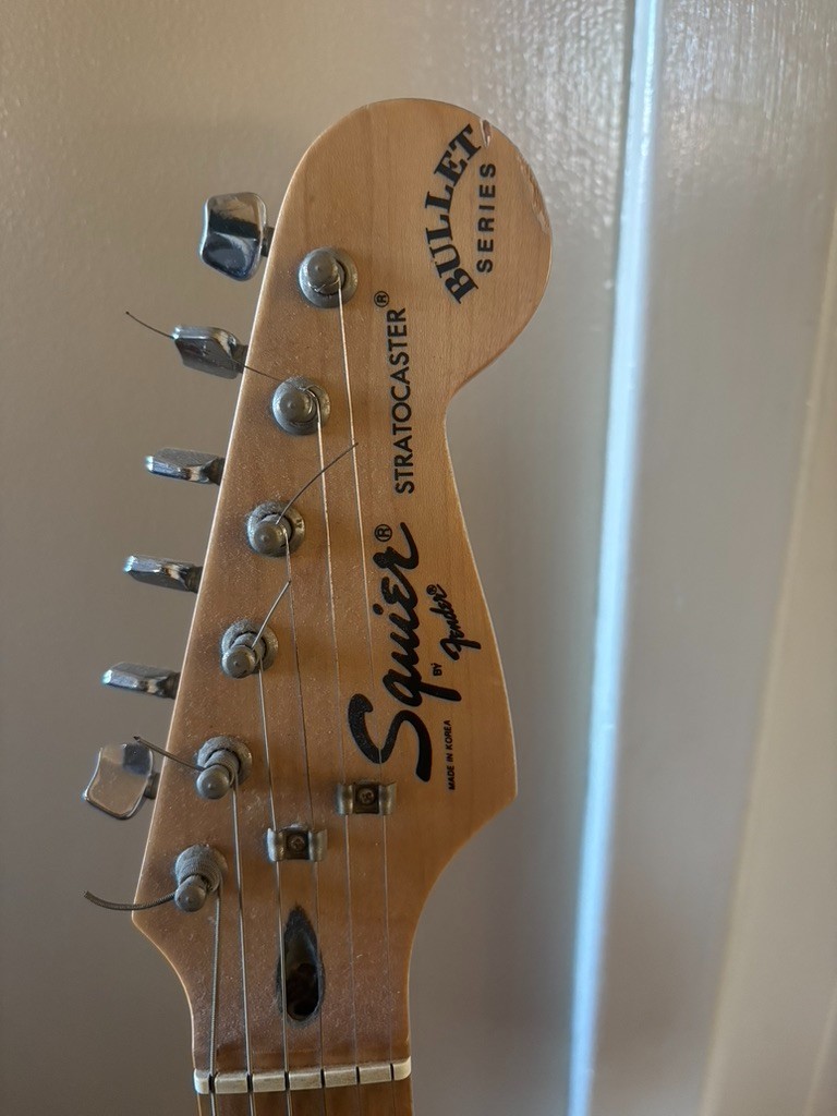 90s Squire Bullet Series Stratocaster with Fender Molded Case