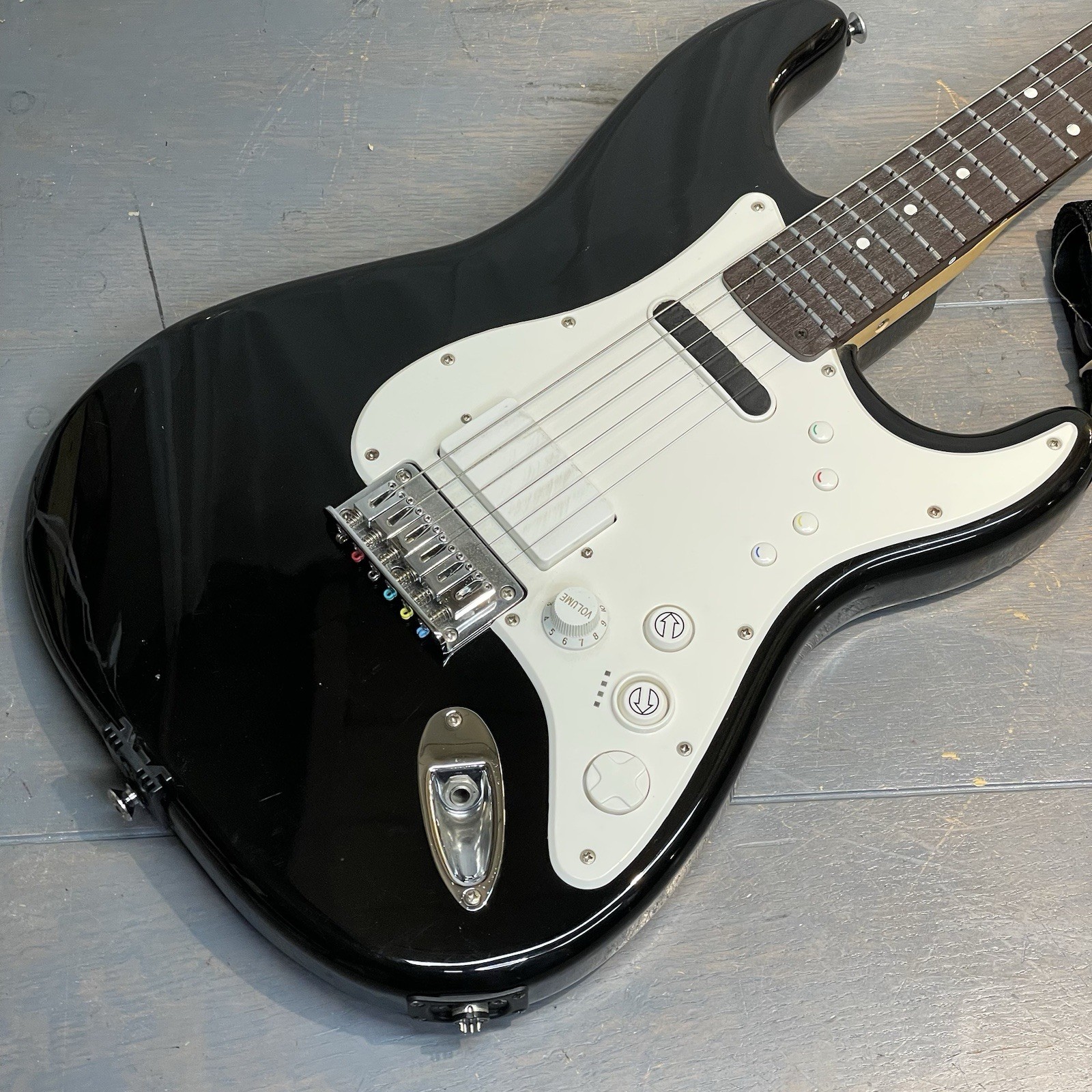 Squier By Fender Stratocaster Strat Rock Band Guitar Black GUITAR ONLY (Read)