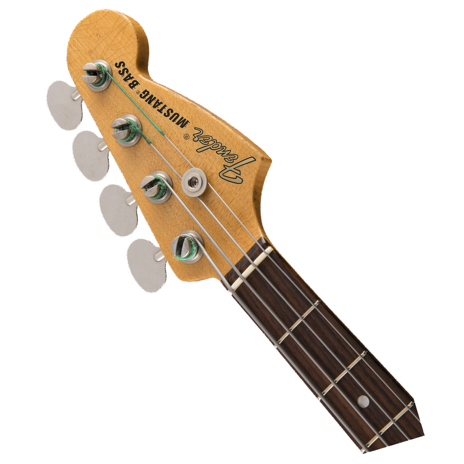 Used Fender JMJ Road Worn Mustang Bass – Faded Daphne Blue w/ Rosewood FB