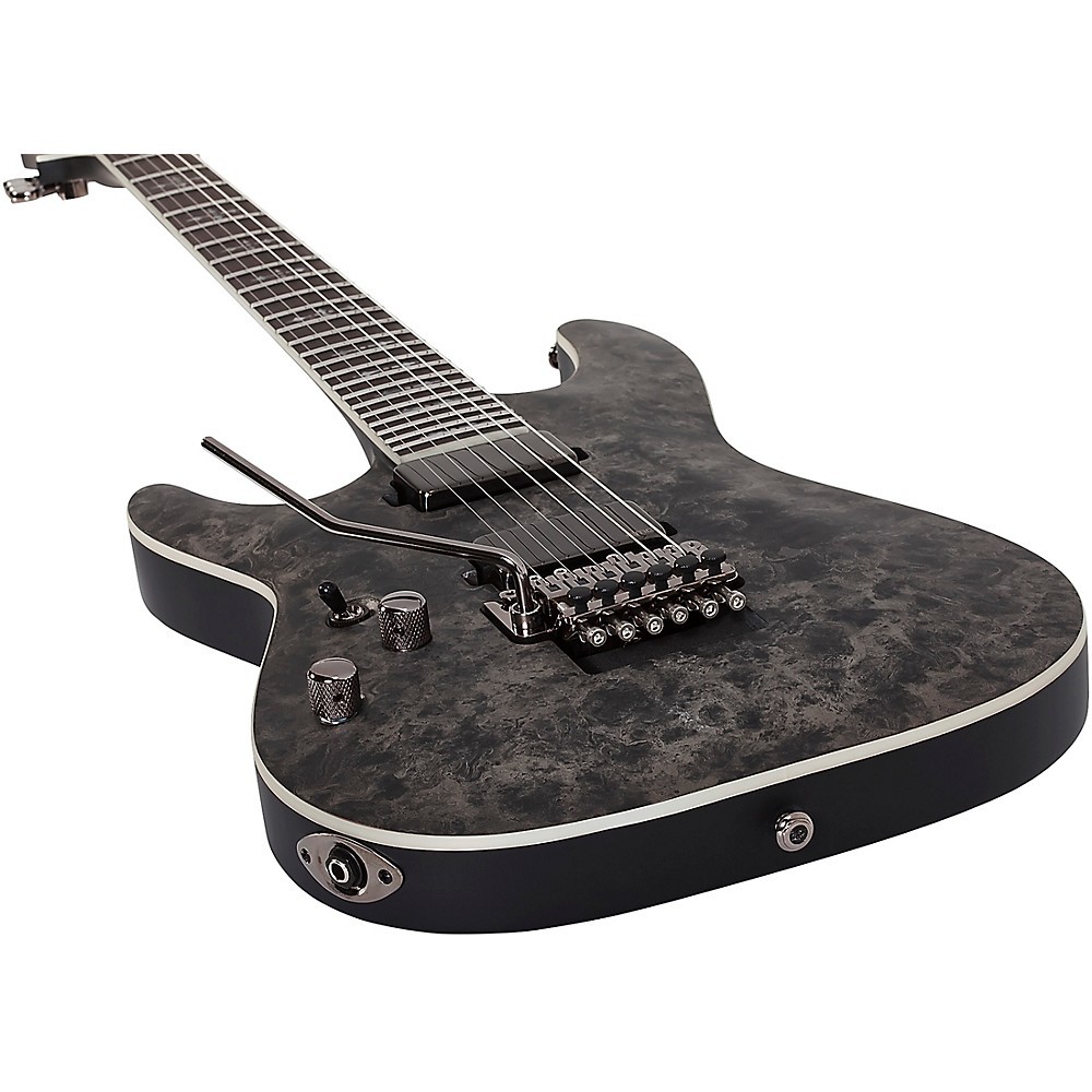 Schecter Guitar Research Ernie C C-1 Left Handed Electric Guitar Black Reign