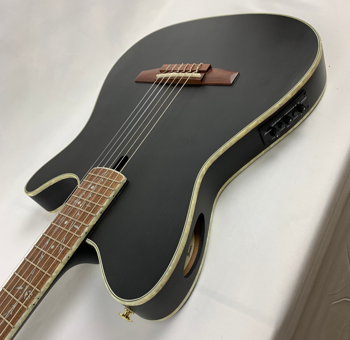 Ibanez TOD10N Tim Henson Nylon Transparent Black Flat TOD-10 N TKF – B-Stock
