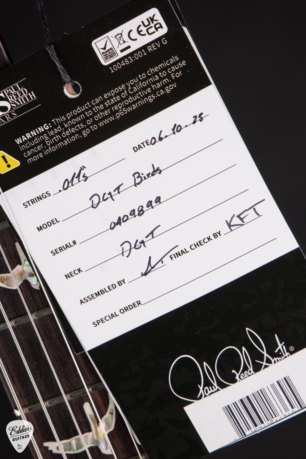 PRS DGT – Dark Cherry Sunburst #409899