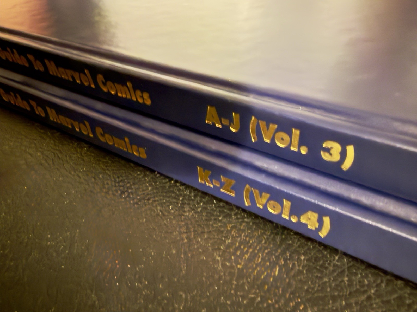 Photo-Journal Guide to Marvel Comics Vol 3/4 A–J, K–Z Hardcover 2 Book Set