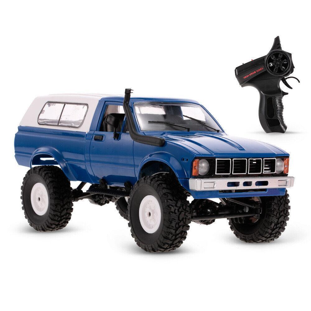 Blue Wpl Rc Truck C24 4×4 4wd Scale 1:16 Crawler Pickup Off Road Rtr Car Gifts