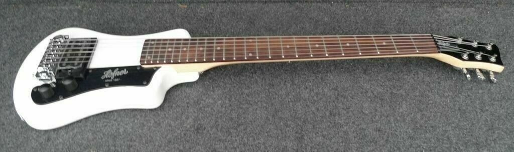 HOFNER HCT-SH-WH SHORTY CONTEMPORY SERIES TRAVEL Electric Guitar WHITE B STOCK