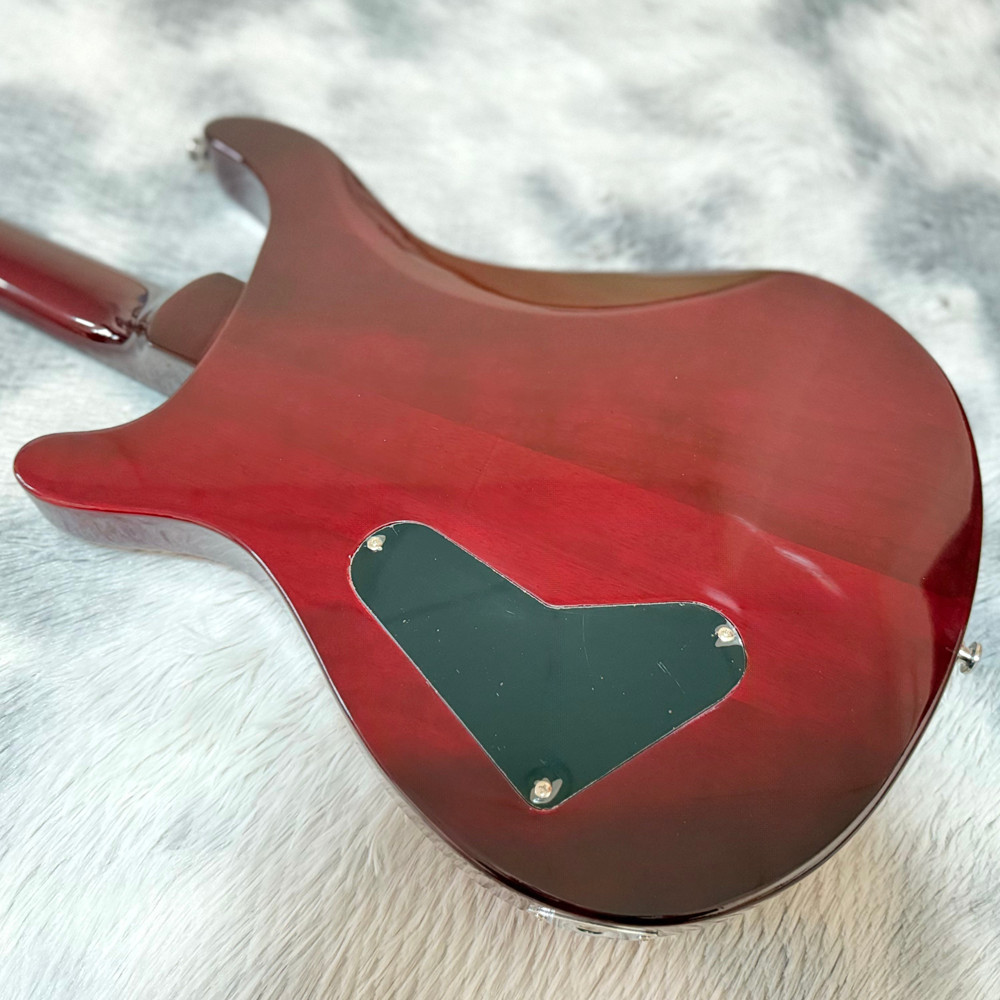 Clearance price Full Size Amber Electric Guitar HH Pickups Bird Fretboard Inlays