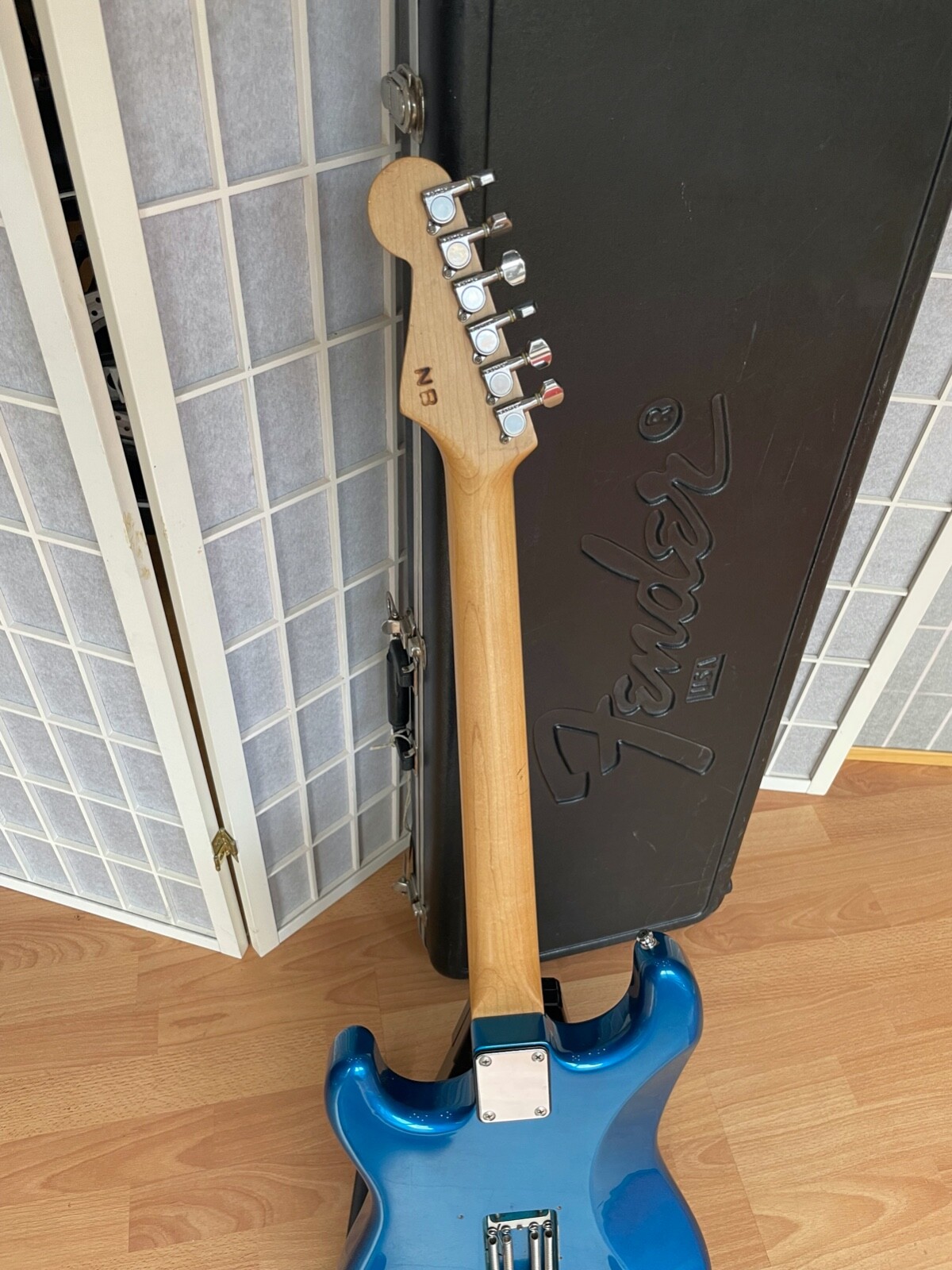 FENDER Stratocaster Japan E-Guitar I021928 Approx. 1989/1990 I Series Blue Case