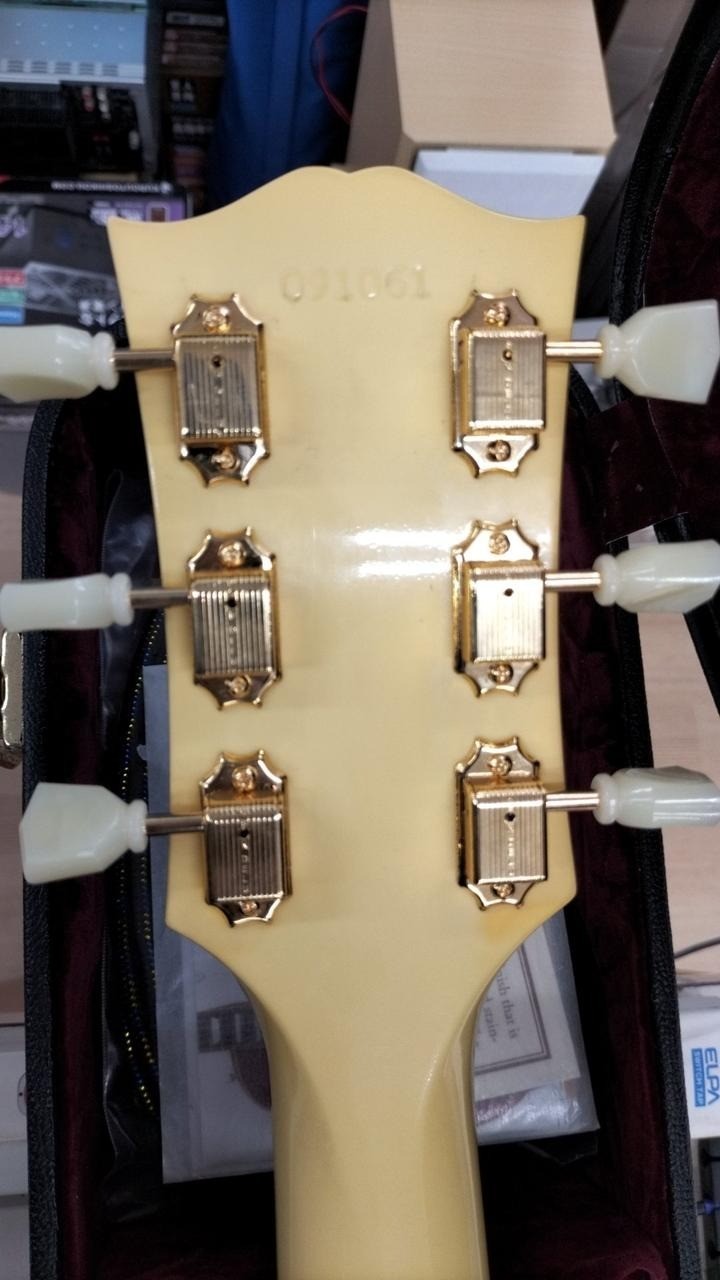 Gibson Custom Shop Les Paul SG Custom White Gold Parts USA Electric Guitar MOD