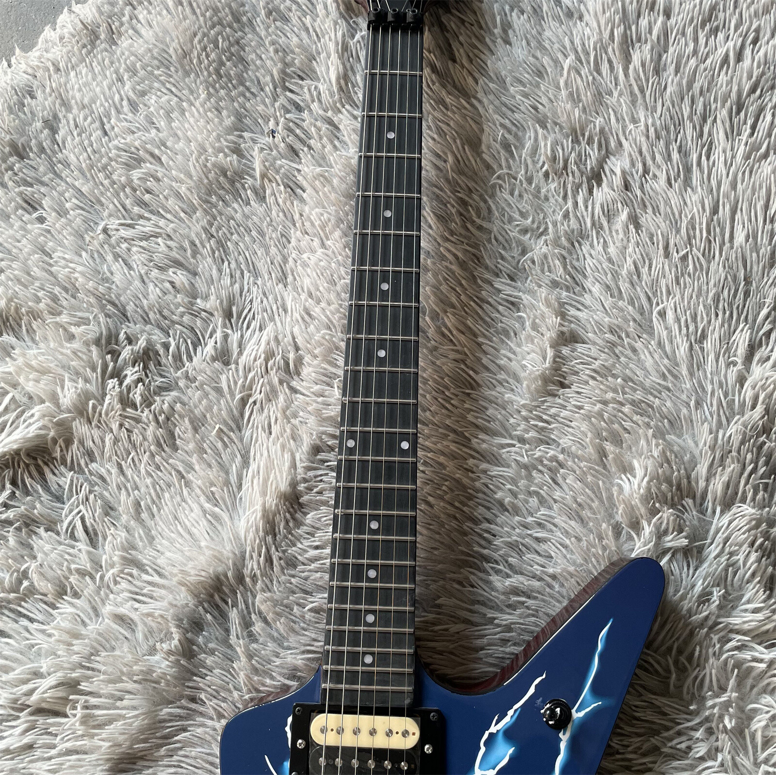 Custom Dimebag Darrell Rebel H-H Pickup FR Bridge Rosewood Freteboard Blue