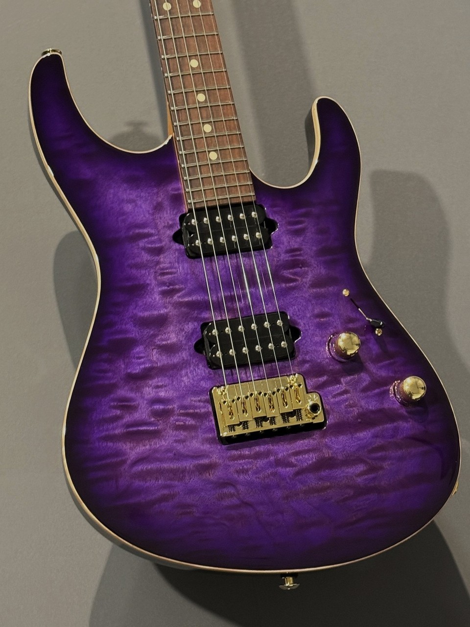 Suhr Custom Modern Carve Top Trans Purple Burst New Electric Guitar