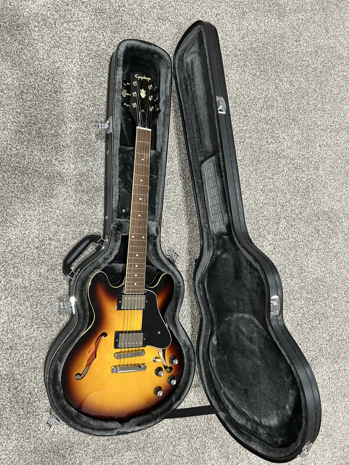 Epiphone ES-339 Semi-Hollow Electric Guitar, Vintage Sunburst w/Hardshell Case!