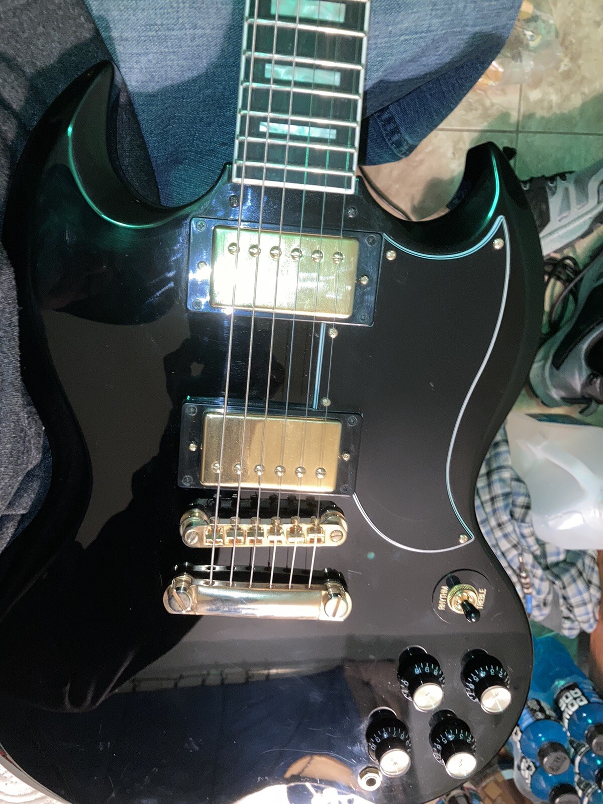 epiphone sg custom, Ebony And Golden Hardware