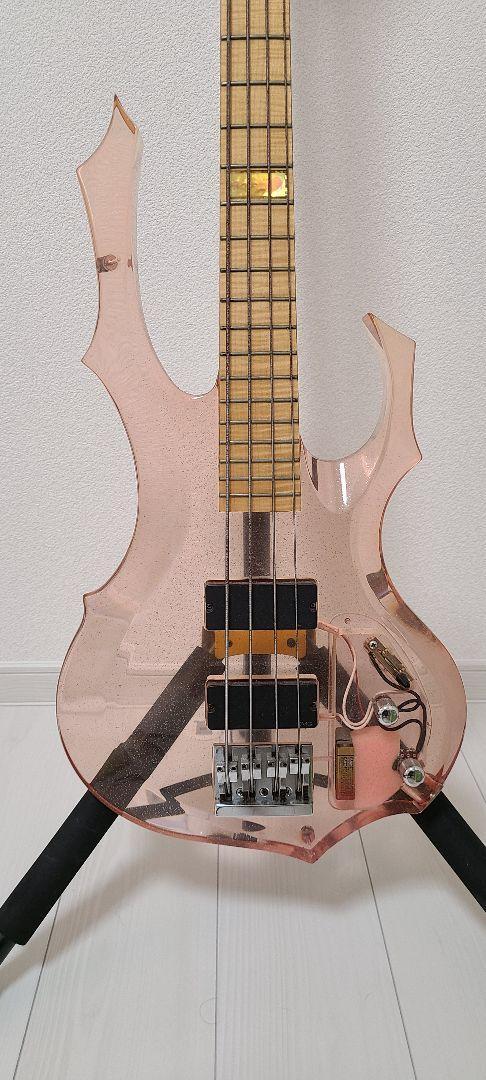 ESP Forest Custom Order Crystal Acrylic Body Electric Bass Guitar EMG Japan #498