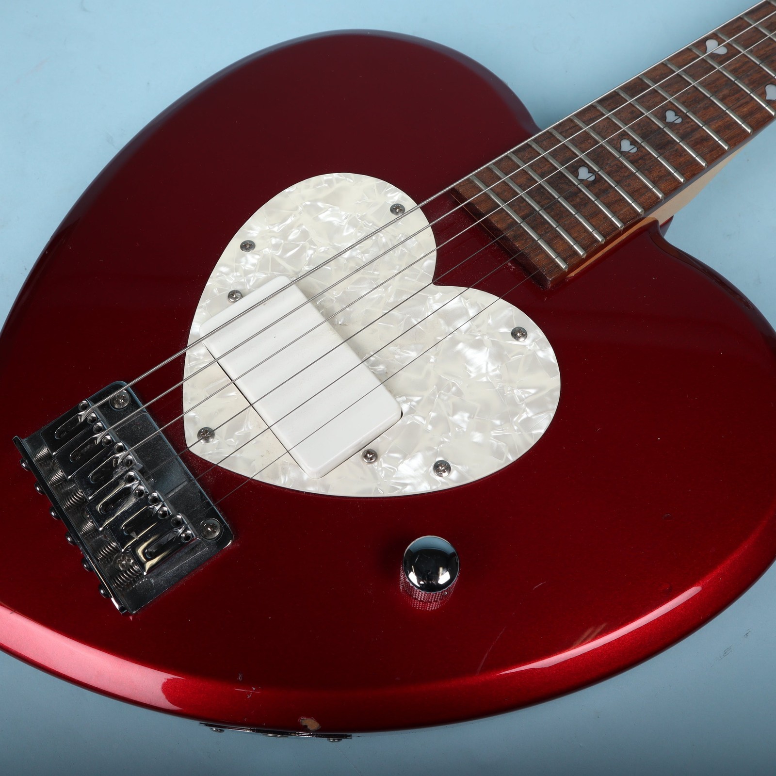 Daisy Rock Heartbreaker Short Scale Red Heart Electric Guitar