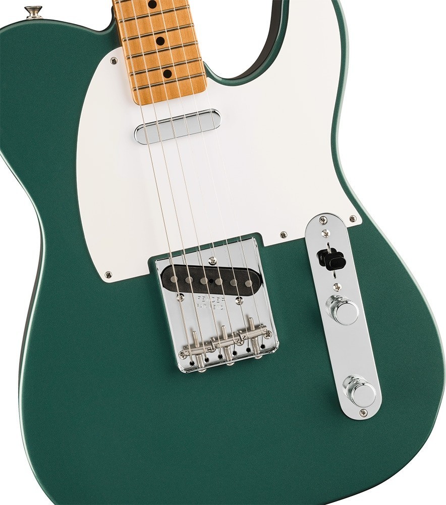 Fender Vintera III Late ’50s Telecaster Maple Sherwood Green Metallic Guitar NEW