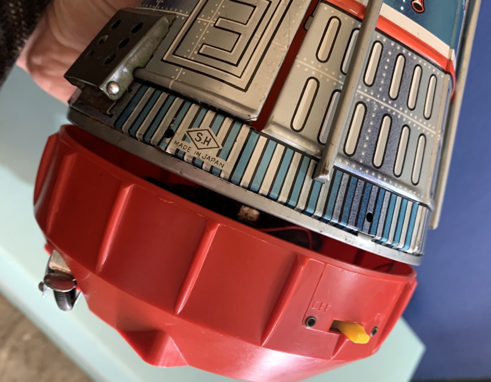 VINTAGE TIN TOY SUPER SPACE SHIP CAPSULE HORIKAWA SH JAPAN 1960s