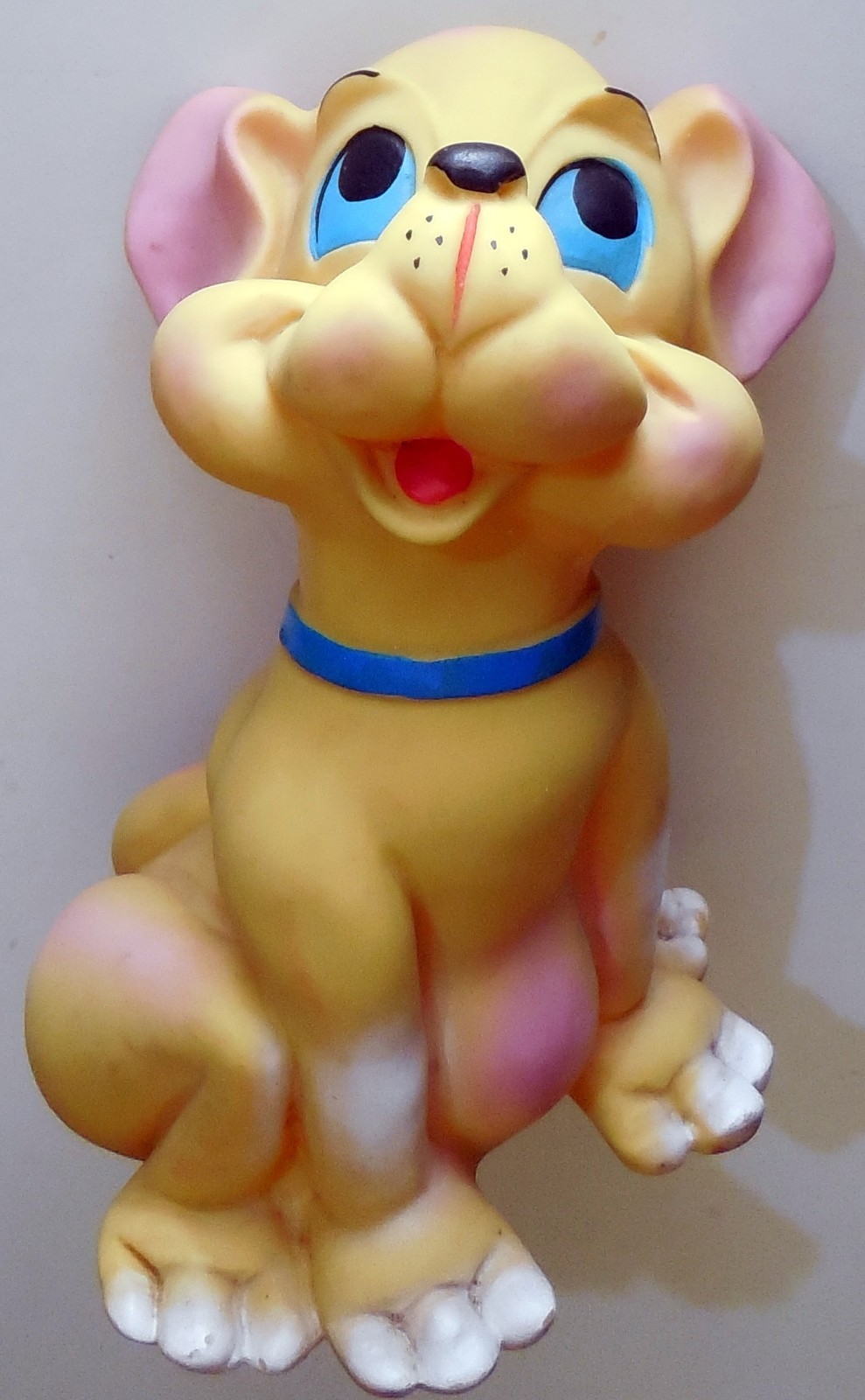 VINTAGE RUBBER TOY SQUEAK BIG DOG PUPPY DOGGIE MADE IN ITALY 1960s RUBBERTOYS