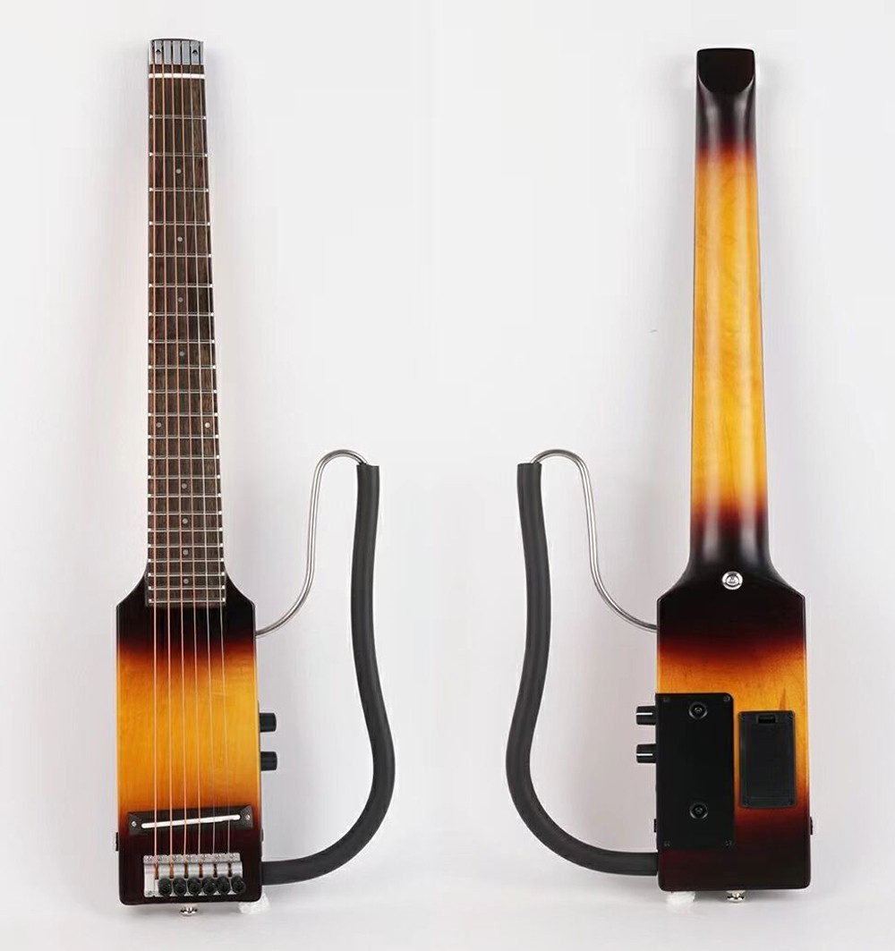 electric acoustic guitar Ultra Short Headless silent travel portable