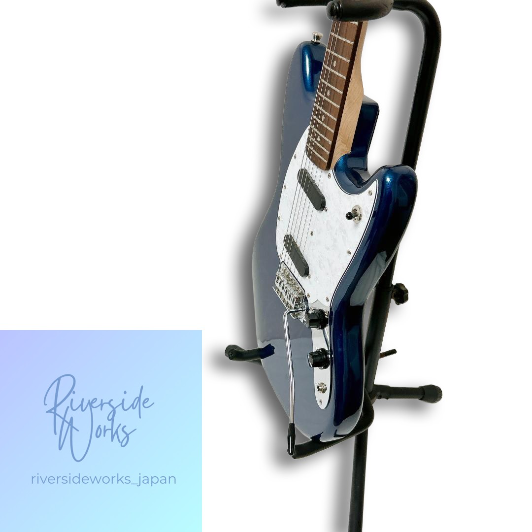 Mint Bacchus Mustang Electric Guitar Navy Blue