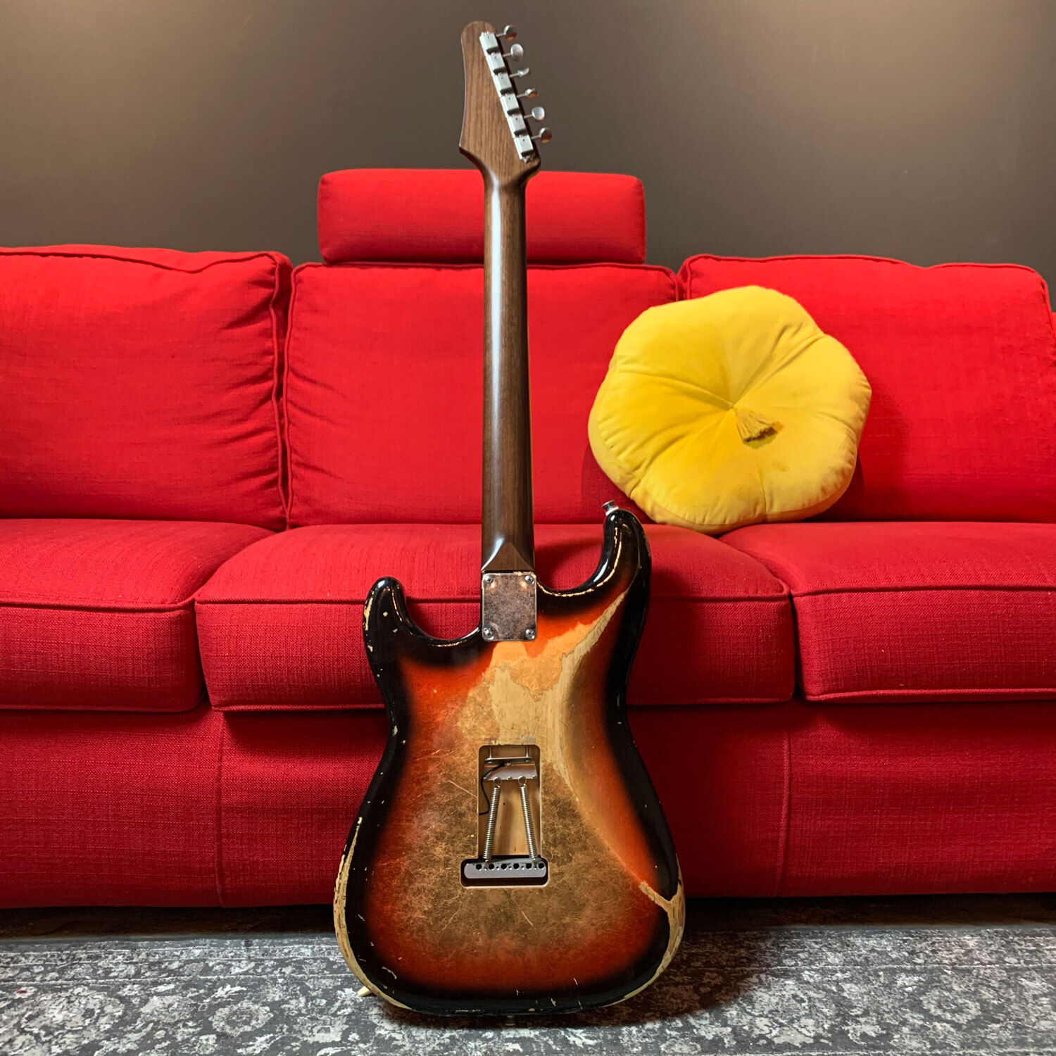 Franchin Mercury guitar NITRO OVER METALLIC LEAF relic aged S-type *MADE TO ORDE