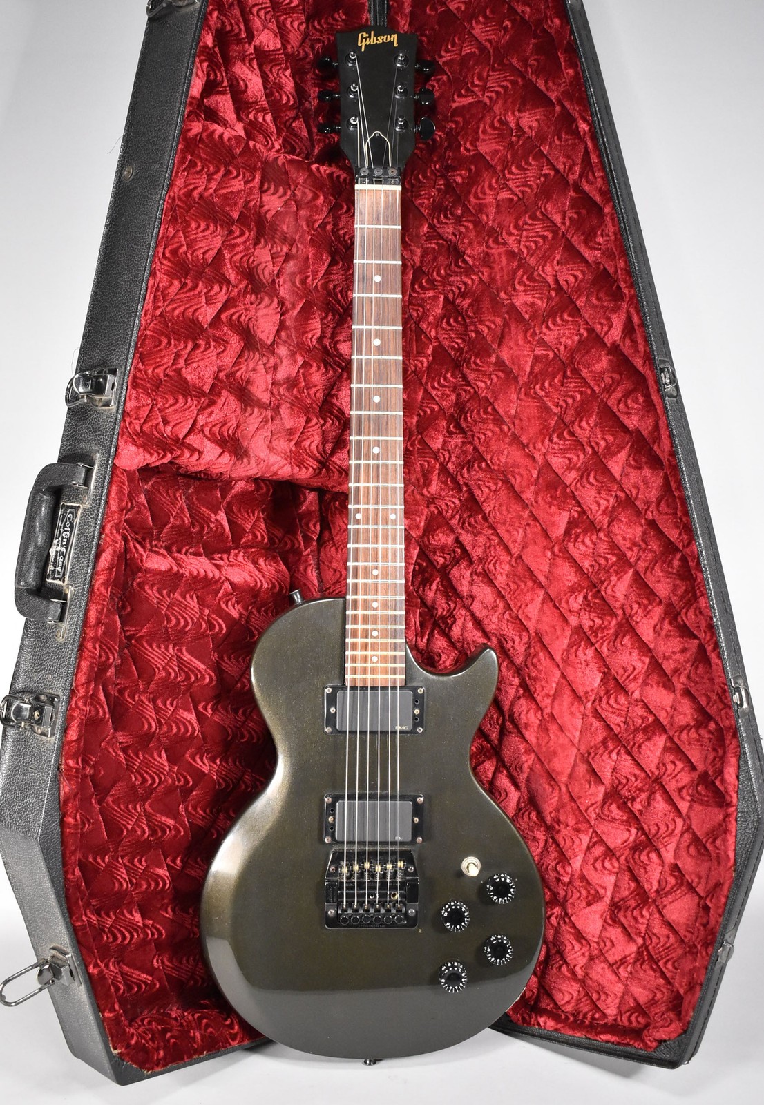 1985 Gibson Les Paul Invader Black Olive Finish w/HSC