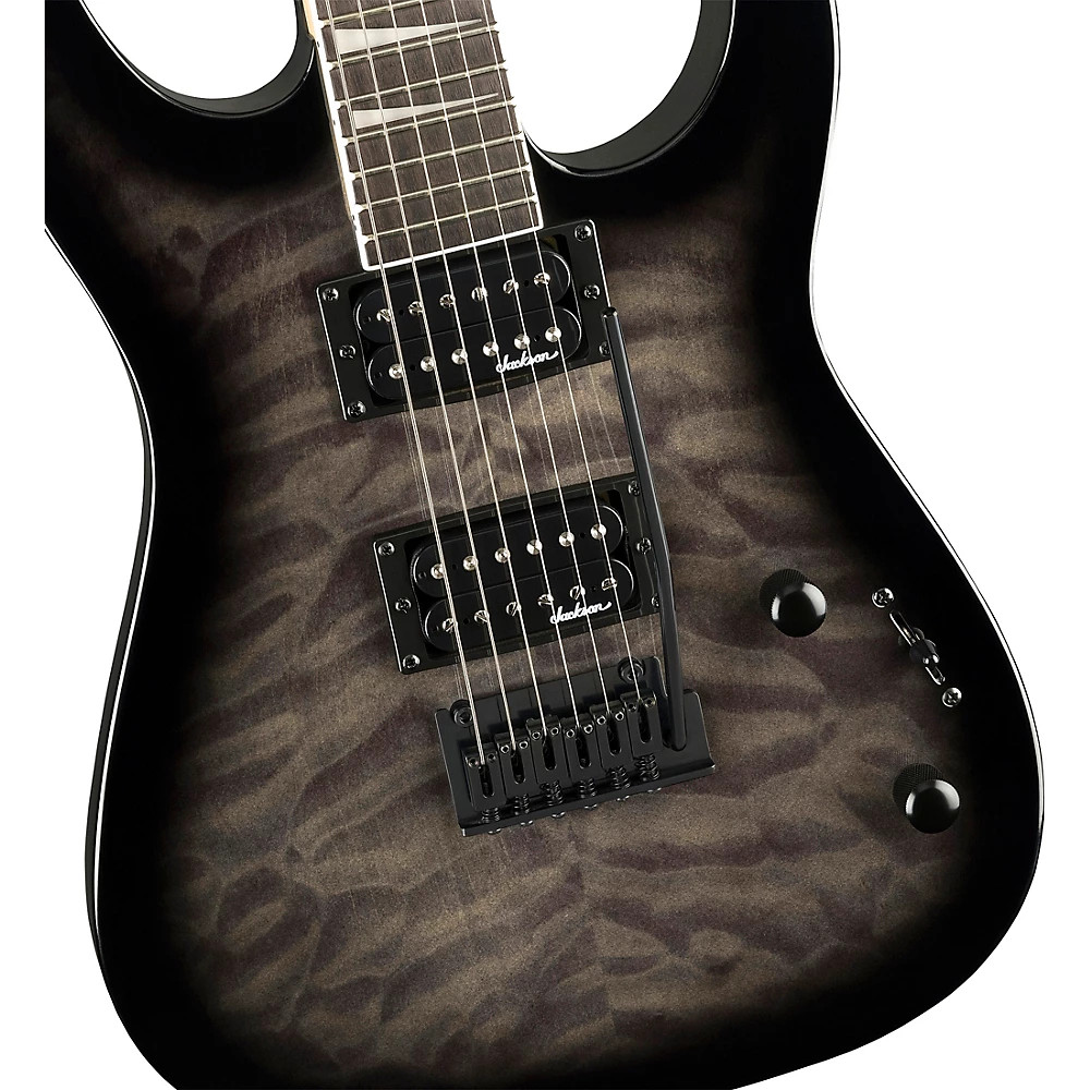 Jackson JS Series Dinky JS20 DKQ 2PT Electric Guitar Transparent Black