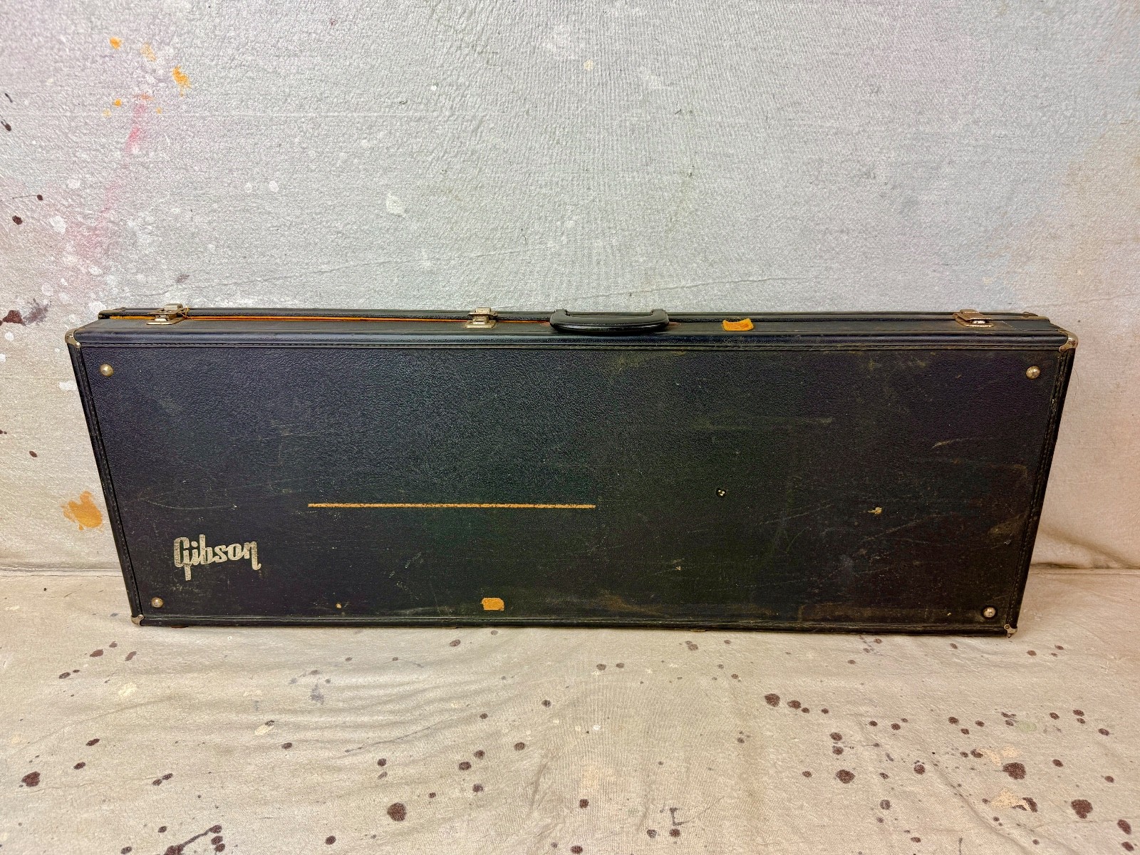 1960’s Gibson Square-Rectangle Les Paul Case Yellow-Gold Interior 1968-1969-1970