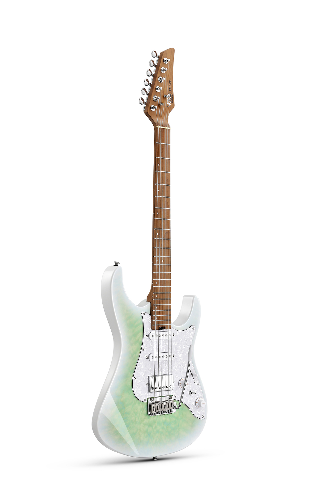 Donner Turquoise Burst Guitar For Modern Fusion Jazz Infinite Improvisation