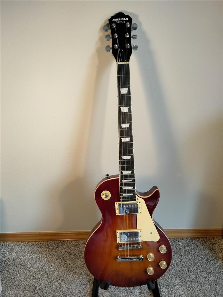 NEW GREEN AMERICAN DREAM LP STYLE ELECTRIC GUITAR
