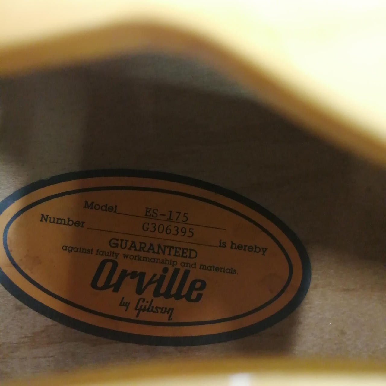 Orville By Gibson Es-175 Hollow Body Guitar Safe delivery from Japan