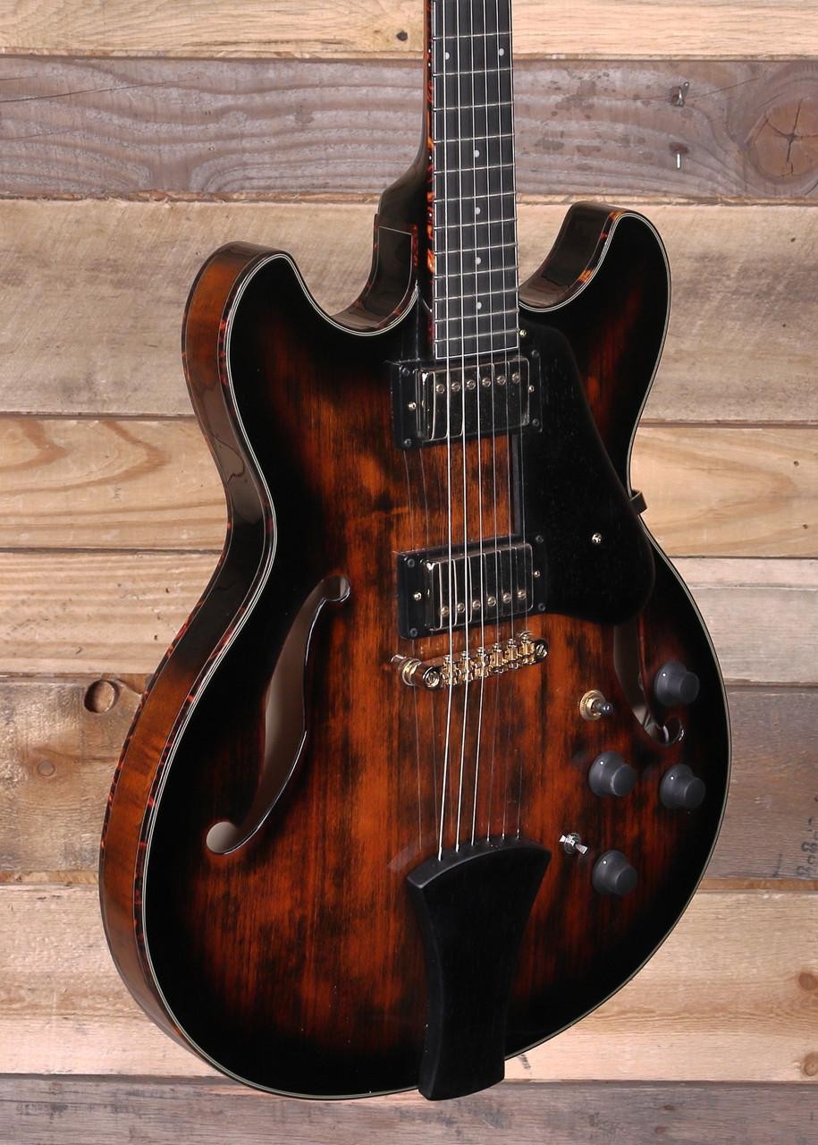 Ibanez Artstar ASH300 Semi-Hollow Guitar Tobacco Brown Hardshell