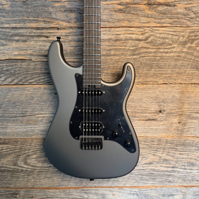 Jackson Custom Shop SS HSS HT Electric Guitar – Satin Pewter