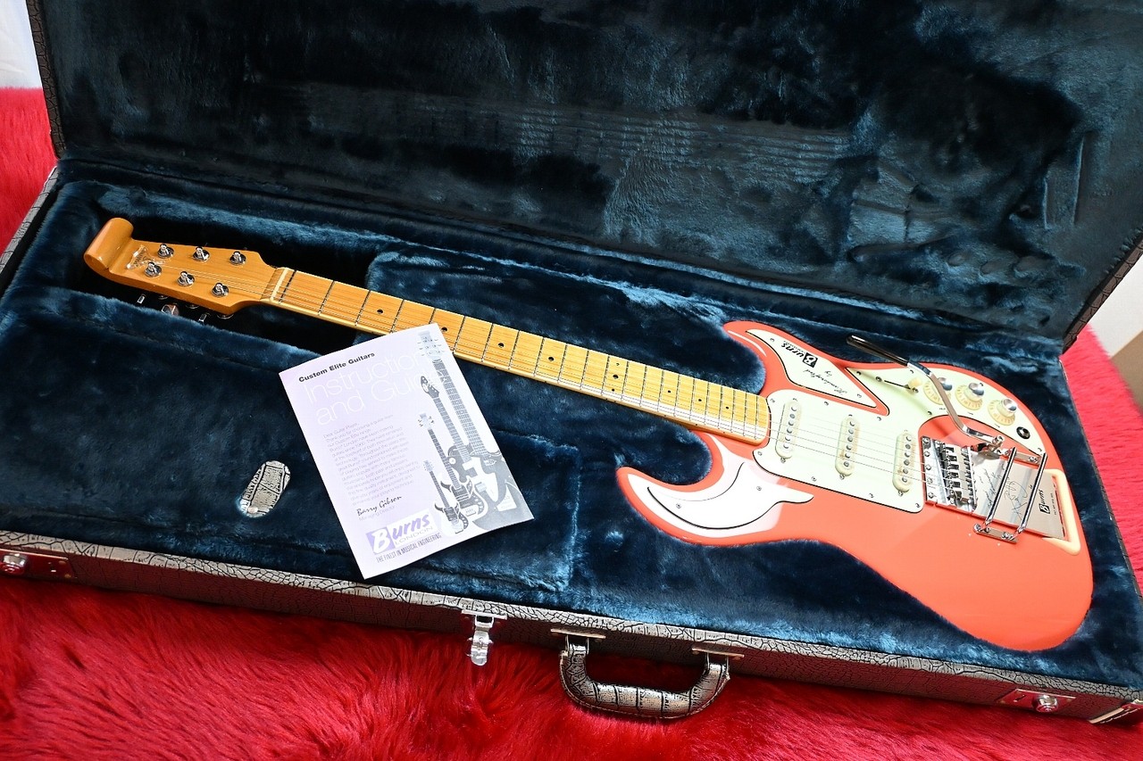 Burns Hank Marvin Signature Electric Guitar Fiesta Red Used Rock Maple Neck