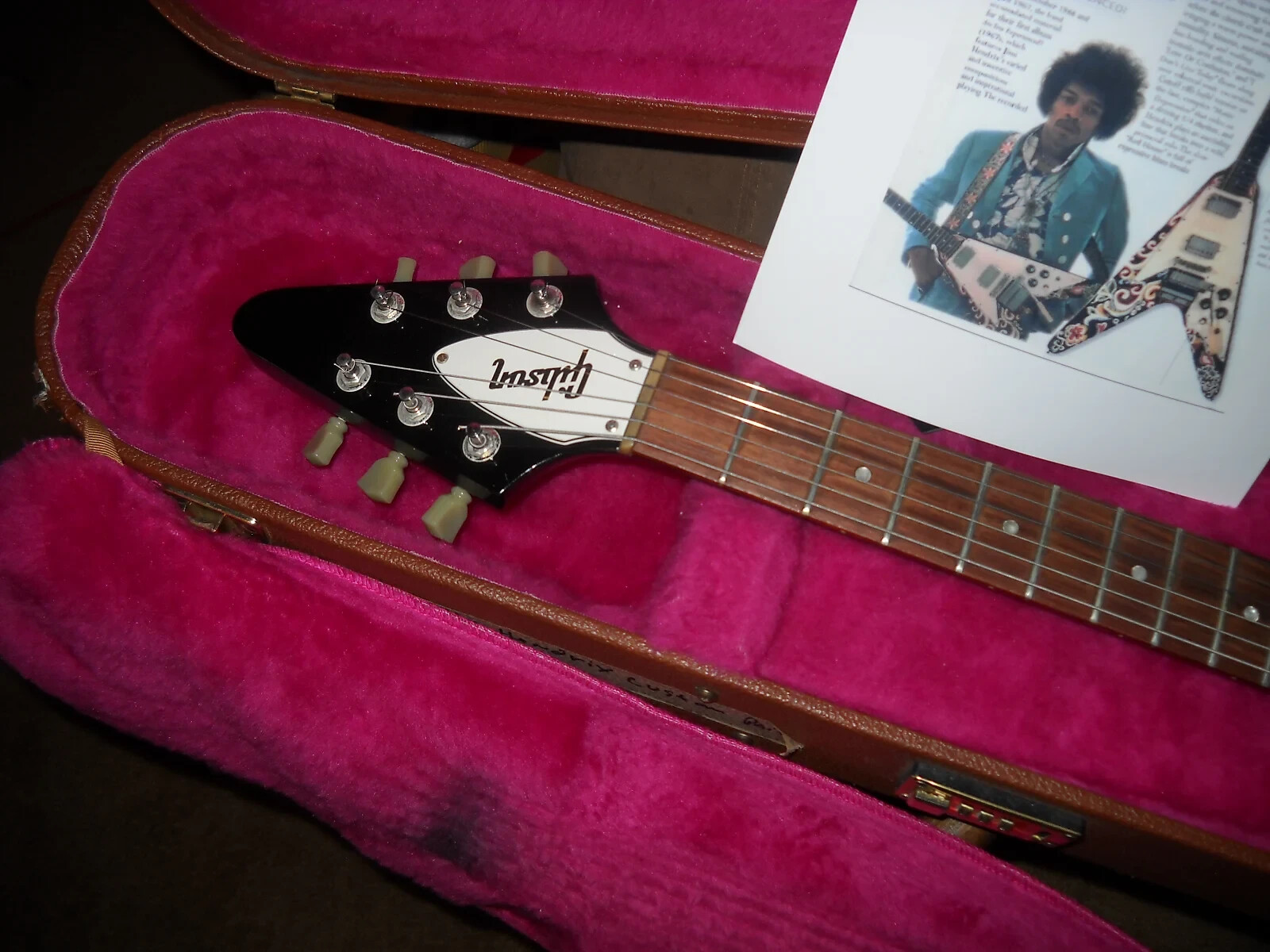 Scarecrow Guitars Hendrix Tribute Gibson Flying V 1997 Custom Painted