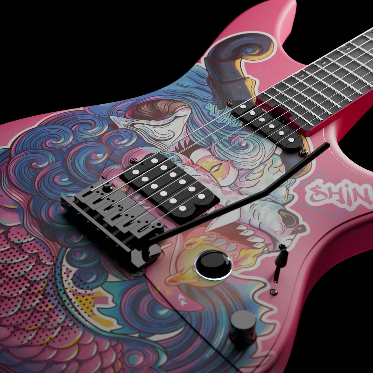 Enya Inspire: Carbon Fiber Super ST Smart Guitar Signature Inspire Shinichi