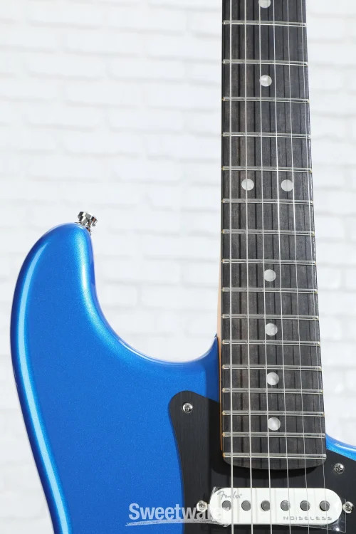 Fender American Ultra II Stratocaster Electric Guitar – Noble Blue, Ebony