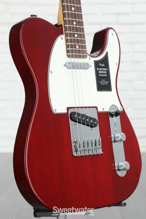 Fender Player II Telecaster Electric Guitar – Transparent Cherry with Rosewood