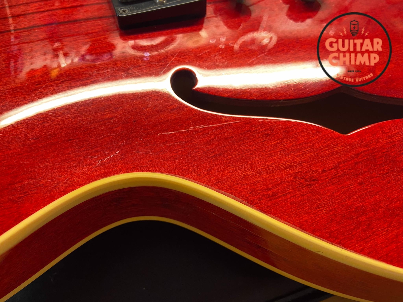 1996 Orville ES-335 Cherry Grinning Dog ’59 Pickups