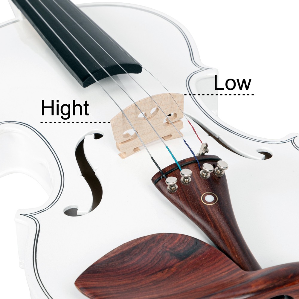 GV103 4/4 Spruce Panel Violin Matte SET White US STOCK