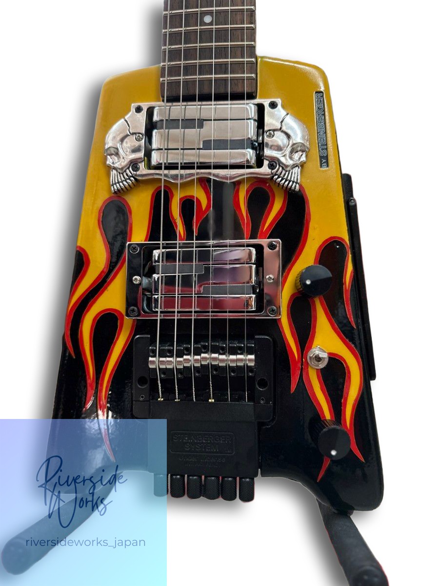Steinberger Spirit 2 Humbucker Fire Pattern Paint Custom