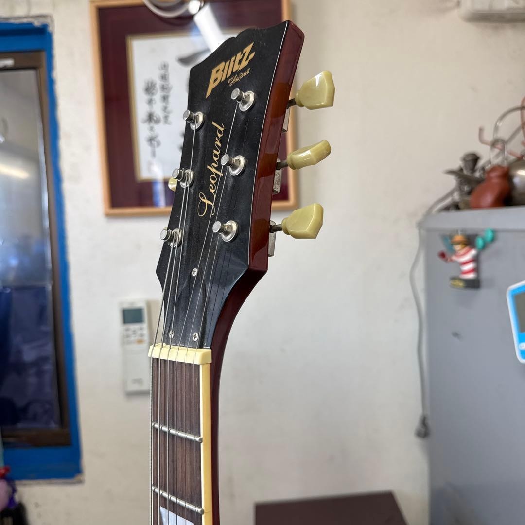 Blitz by AriaProII Leopard Electric Guitar