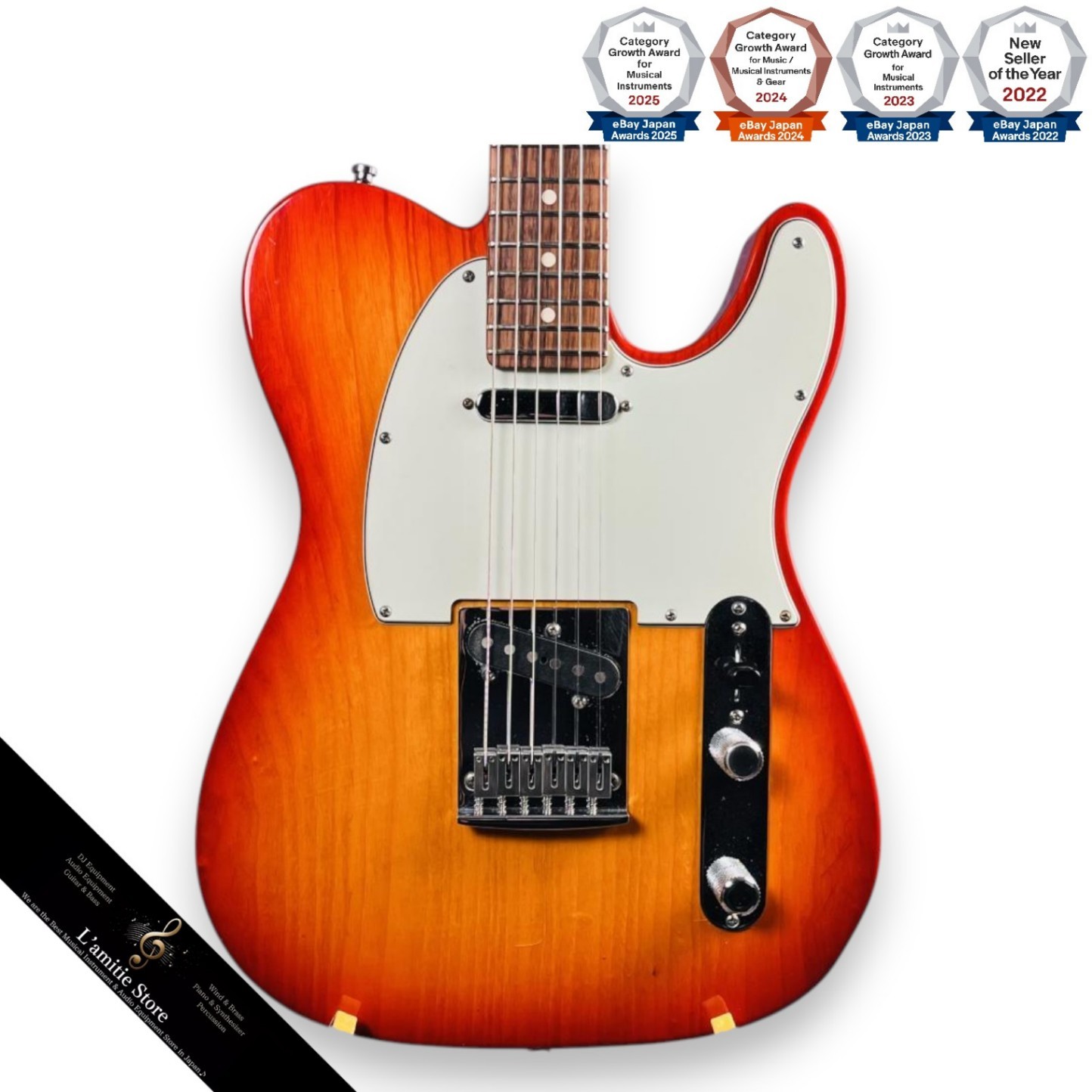 Fender Custom Shop Custom Deluxe Telecaster with Jumbo Frets Locking Tuners
