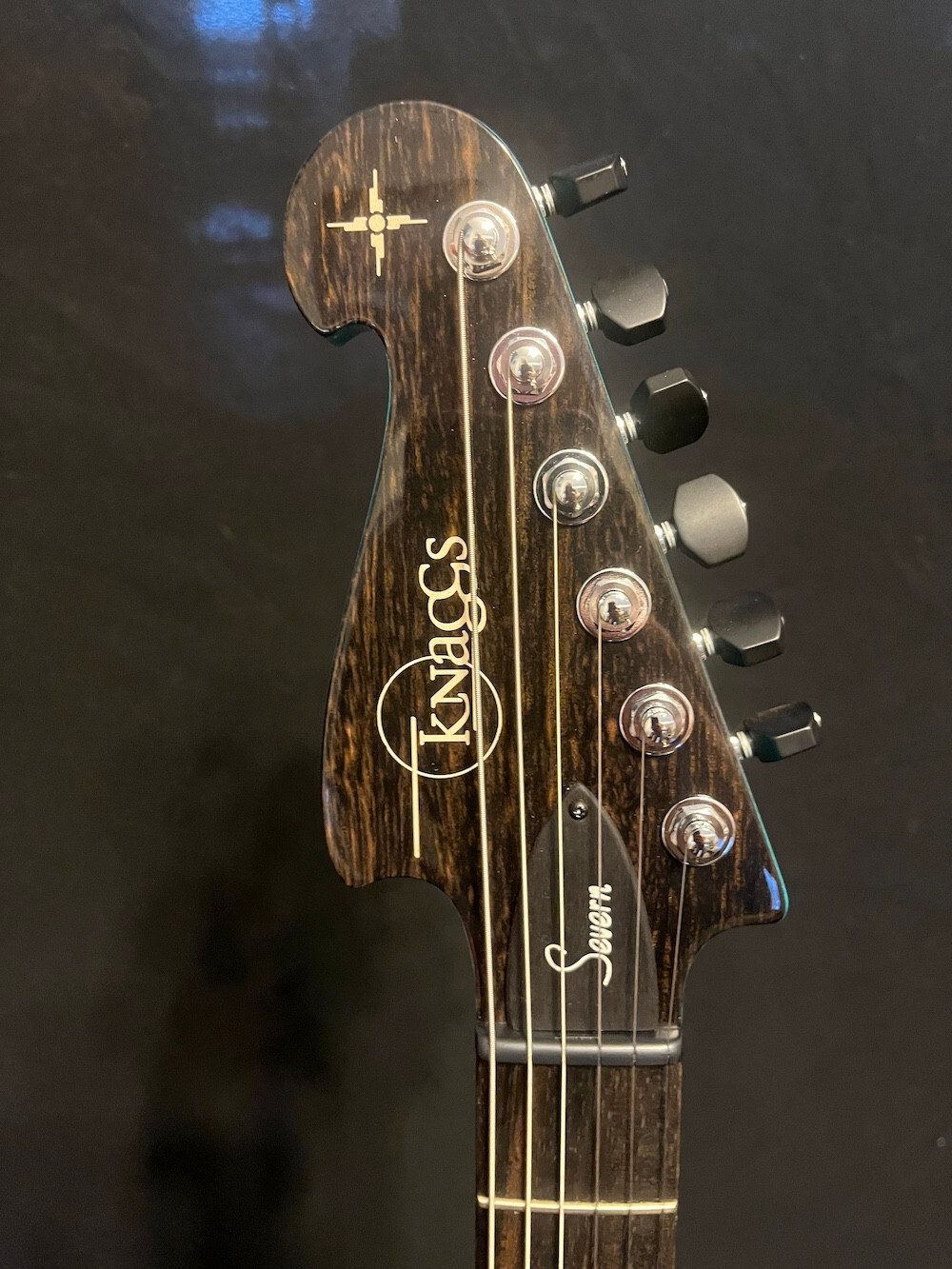 2023 Knaggs Guitars Severn Trembuck Reverse Headstock Miami Blue Splatter W/OHSC