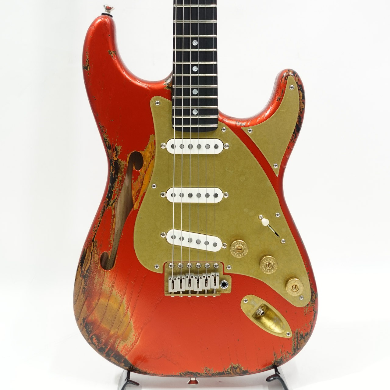 Paoletti Guitars Alfa Lounge SSS Electric Guitar Sunburst Used